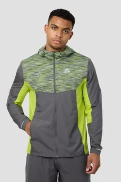 Trail Windbreaker - Lime/Grey