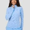 Women's Trail 1/4 Zip - Light Blue Multi -MONTIREX CLOHTING SALE 1VxR1QQwWvIsSql3c2nJg35YJ5KR82uuZfauP9DLF5U