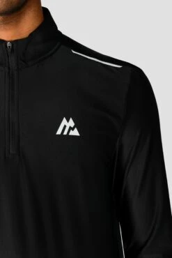 Charge 1/4 Zip - Black -MONTIREX CLOHTING SALE 1 4Zip Black Close
