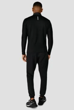 Charge 1/4 Zip - Black -MONTIREX CLOHTING SALE 1 4Zip Black FullBack