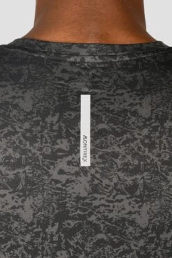 Alto Printed T-Shirt - Jet Grey/Black -MONTIREX CLOHTING SALE ALTO PRINTED TEE BLACK JET GREY back detail