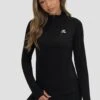 Breathe 1/4 Zip - Black 1 Breathe 1/4 Zip - Black -MONTIREX CLOHTING SALE BREATHE 1 4 ZIP BLACK close front