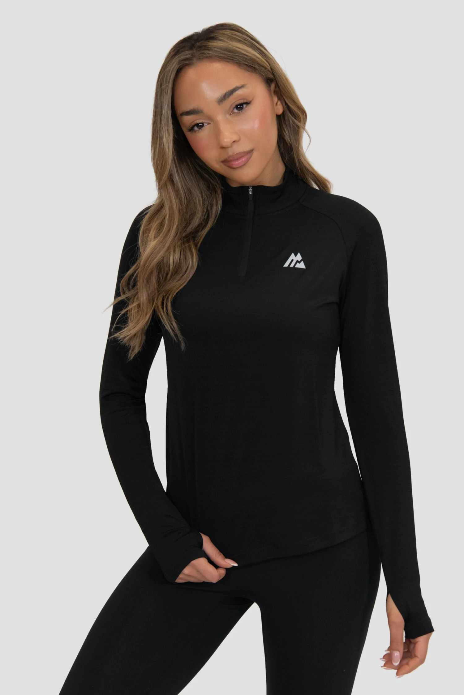 Breathe 1/4 Zip - Black Breathe 1/4 Zip - Black -MONTIREX CLOHTING SALE BREATHE 1 4 ZIP BLACK close front scaled