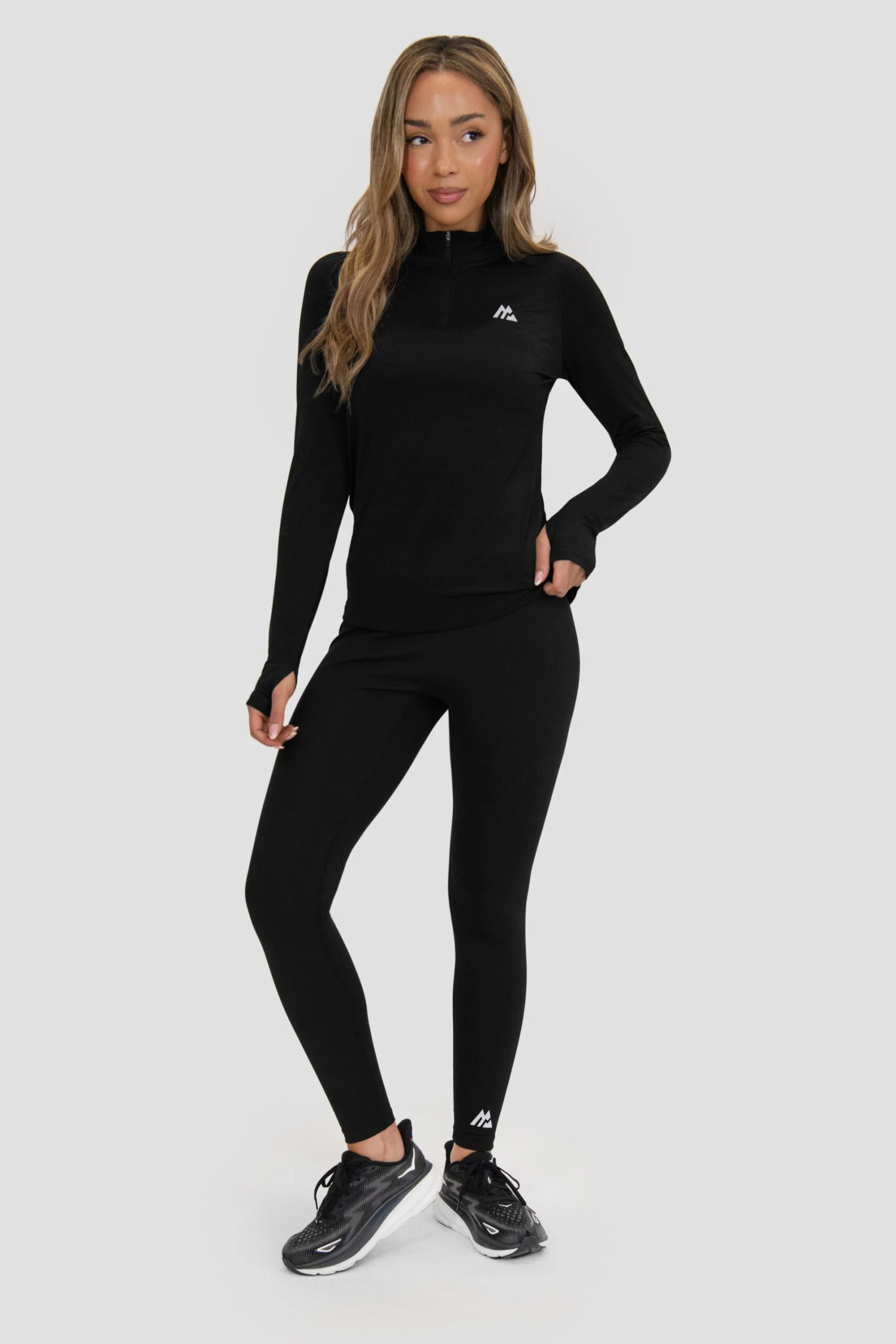 Breathe 1/4 Zip - Black Breathe 1/4 Zip - Black -MONTIREX CLOHTING SALE BREATHE 1 4 ZIP BLACK full front scaled