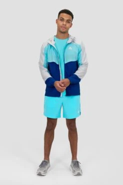 Breeze 2.0 Windbreaker - Light Smoke Grey/Neon Sky/Marine Blue -MONTIREX CLOHTING SALE BREEZE 2.0 WINDBREAKER MICROCHIP BLUEFISH SODALITE BLUE Open