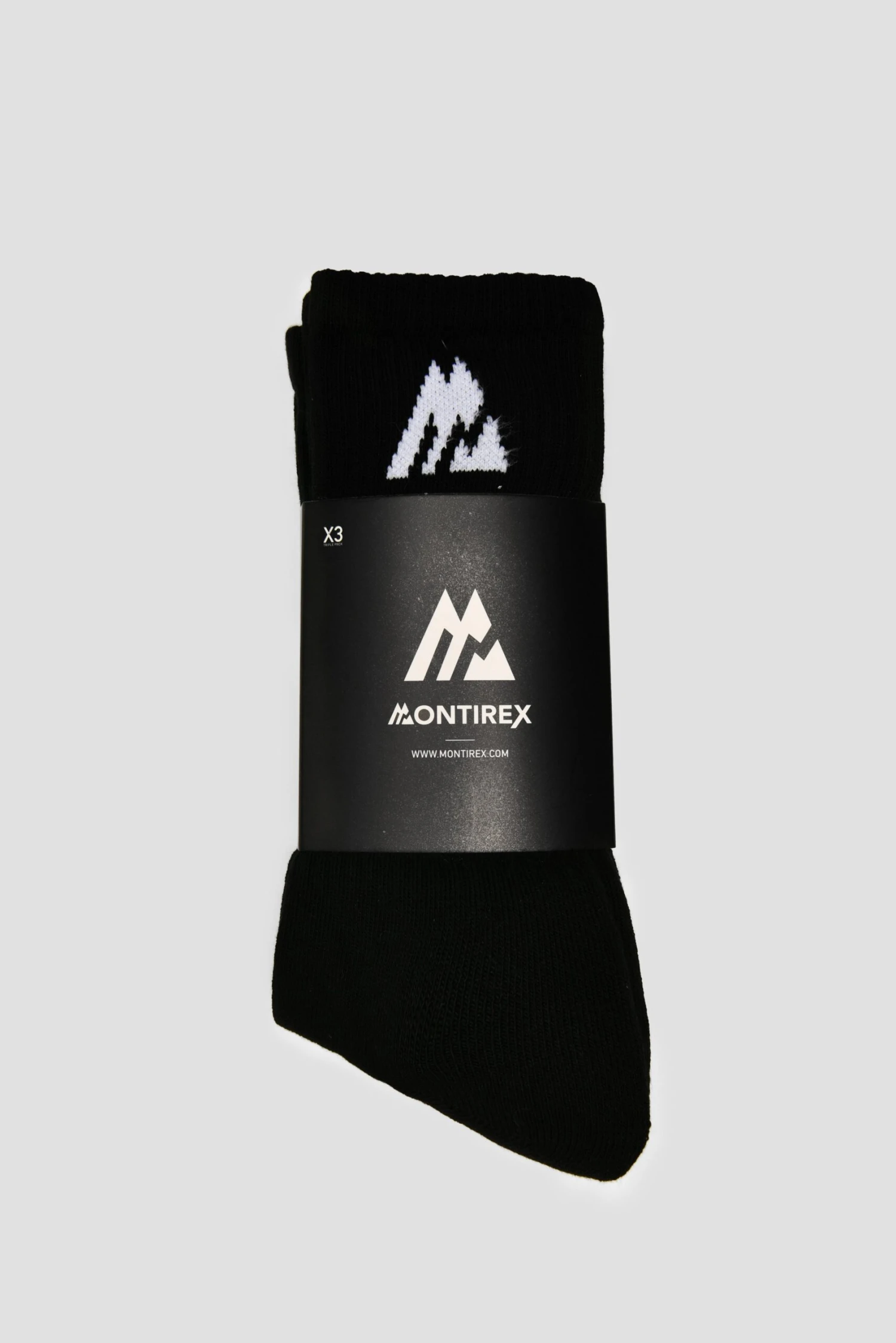 MTX Performance Socks 3 Pack - Black/White MTX Performance Socks 3 Pack - Black/White -MONTIREX CLOHTING SALE Black full length flatlay scaled