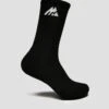 MTX Performance Socks 3 Pack - Black/White -MONTIREX CLOHTING SALE Black full length side