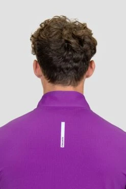 Charge 2.0 1/4 Zip - Electric Purple -MONTIREX CLOHTING SALE CHARGE 1 4 ZIP PURPLE CACTUS FLOWER close back detail