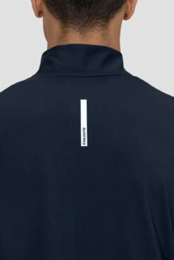 Charge 2.0 1/4 Zip - Midnight Blue -MONTIREX CLOHTING SALE CHARGE 2.0 1 4 ZIP BLACK IRIS back detail