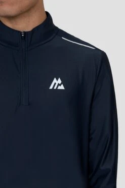 Charge 2.0 1/4 Zip - Midnight Blue -MONTIREX CLOHTING SALE CHARGE 2.0 1 4 ZIP BLACK IRIS logo