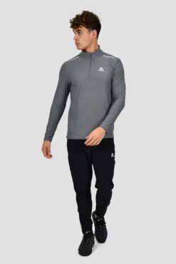 Charge 2.0 1/4 Zip - Cement Grey -MONTIREX CLOHTING SALE CHARGE 2.0 1 4 ZIP CEMENT GREY front