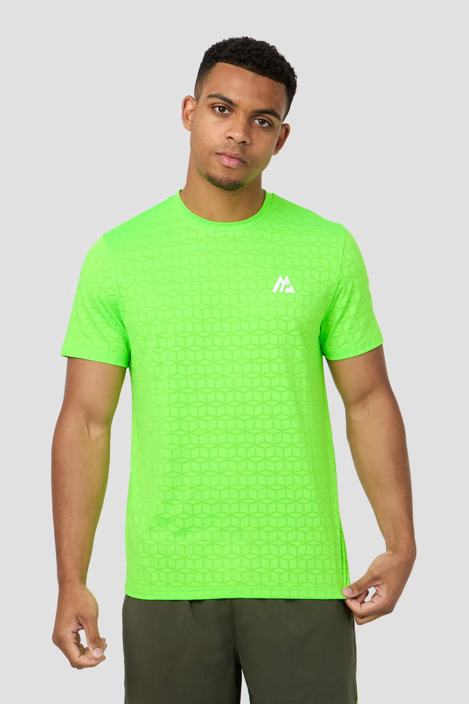 Cube T-Shirt - Neon Green Cube T-Shirt - Neon Green -MONTIREX CLOHTING SALE CUBE SHIRT GREEN 1 scaled