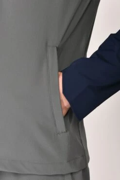 Curve 2.0 Jacket - Midnight Blue/Dark Slate Grey -MONTIREX CLOHTING SALE CURVE 2.0 JACKET MIDNIGHTBLUE SLATEGREY POCKETDETAIL