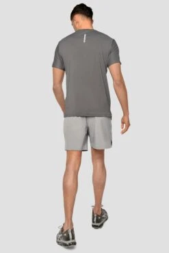 Charge T-Shirt - Cement Grey -MONTIREX CLOHTING SALE Charge T shirt Cement Grey full back