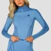 Contour Seamless 1/4 Zip - Powder Blue/Egyptian Blue 1 Contour Seamless 1/4 Zip - Powder Blue/Egyptian Blue -MONTIREX CLOHTING SALE ContourSeamless1 4Zip PowderBlue EgyptianBlue CloseFront