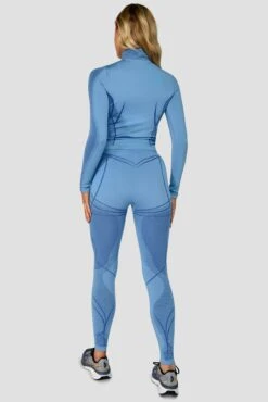 Contour Seamless 1/4 Zip - Powder Blue/Egyptian Blue 5 Contour Seamless 1/4 Zip - Powder Blue/Egyptian Blue -MONTIREX CLOHTING SALE ContourSeamless1 4Zip PowderBlue EgyptianBlue FullBack