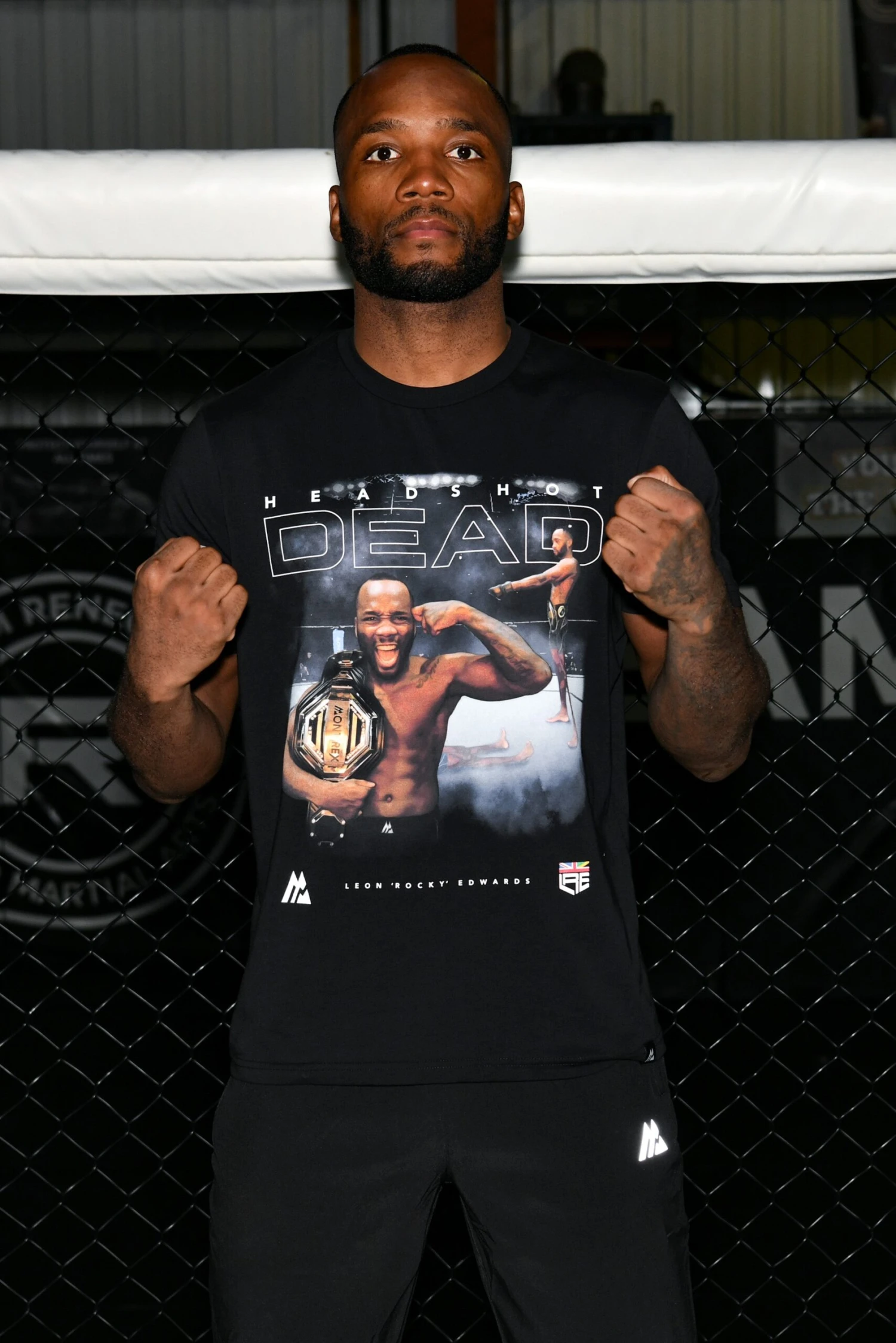 Leon Edwards Head Shot T-Shirt - Black Leon Edwards Head Shot T-Shirt - Black -MONTIREX CLOHTING SALE DSC 6661 scaled