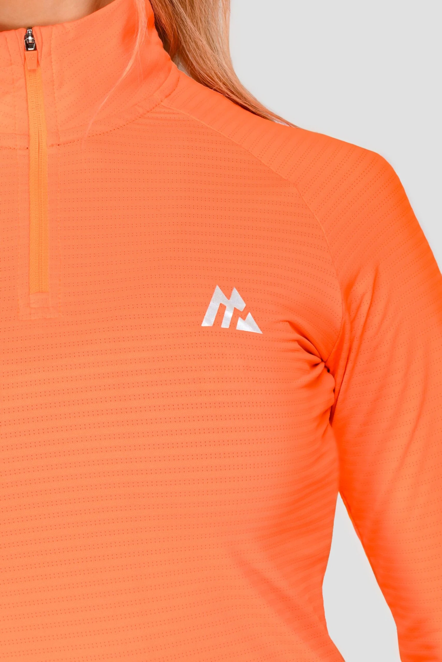 Energy 1/4 Zip - Shocking Orange Energy 1/4 Zip - Shocking Orange -MONTIREX CLOHTING SALE ENERGY1 4ZIP SafetyOrange close scaled