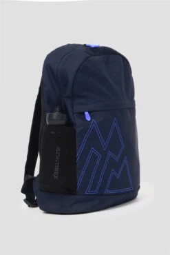 Essential Backpack - Midnight Blue/Neon Blue 6 Essential Backpack - Midnight Blue/Neon Blue -MONTIREX CLOHTING SALE ESSENTIAL BACKPACK BLUE side bottle