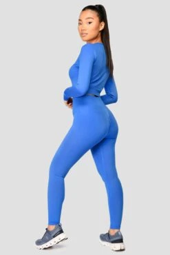 Evolve Seamless Crop - Egyptian Blue 5 Evolve Seamless Crop - Egyptian Blue -MONTIREX CLOHTING SALE EVOLVE CORE SEAMLESS LS CROP Egyptian Blue back