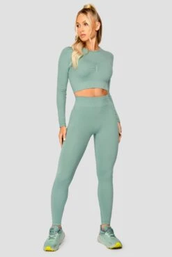 Evolve Seamless Legging - Jade -MONTIREX CLOHTING SALE EVOLVECORESEAMLESSLEGGING Jade fullfront