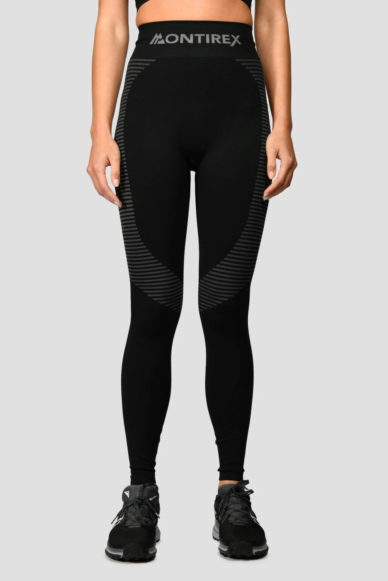 Energy Seamless Bra Top - Black/Cement Grey Energy Seamless Bra Top - Black/Cement Grey -MONTIREX CLOHTING SALE Energy Seamless Bra Top Black Cement Grey front scaled