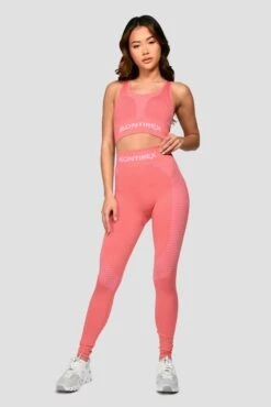 Energy Seamless Bra Top - Rose Pink/Orchid Pink -MONTIREX CLOHTING SALE Energy Seamless Bra Top Rose Pink Orchid Pink front