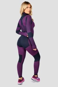 Energy 2.0 Seamless 1/4 Zip - Midnight Blue/Magenta -MONTIREX CLOHTING SALE Energy2.0Seamless1 4Zip MidnightBlue Magenta backside