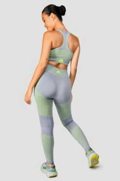 Energy 2.0 Seamless Bra Top - Cadet Grey/OG Neon -MONTIREX CLOHTING SALE Energy2.0SeamlessBraTop CadetGrey OgNeon back