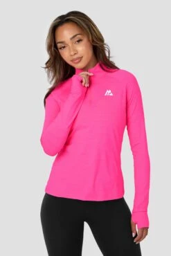 Fly 2.0 1/4 Zip - Neon Pink/Hibiscus/Fuchsia