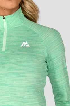 Women's Trail 2.0 1/4 Zip - Green Multi -MONTIREX CLOHTING SALE FLORIDA KEYS ICE GREEN BROOK GREEN TRAIL 2.0 1 4 ZIP close