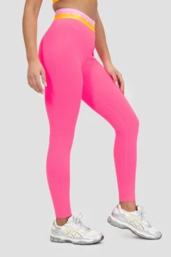 Icon Contrast 2.0 Legging - Neon Pink/Ice Tango/Pink Sugar -MONTIREX CLOHTING SALE ICON CONTRAST 2.0 LEGGING KNOCKOUT PINK ORANGE POP BONBON Close Side Other v3