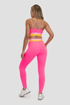 Icon Contrast 2.0 Legging - Neon Pink/Ice Tango/Pink Sugar -MONTIREX CLOHTING SALE ICON CONTRAST 2.0 LEGGING KNOCKOUT PINK ORANGE POP BONBON Full back