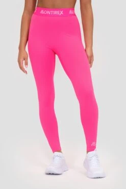 Icon Full Length Legging - Magenta -MONTIREX CLOHTING SALE ICON FULL LENGTH LEGGING PINK GLO Close Front v2