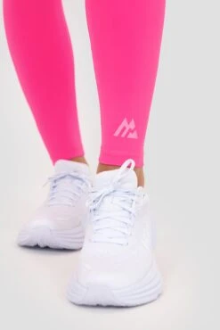 Icon Full Length Legging - Magenta -MONTIREX CLOHTING SALE ICON FULL LENGTH LEGGING PINK GLO Front Logo v2
