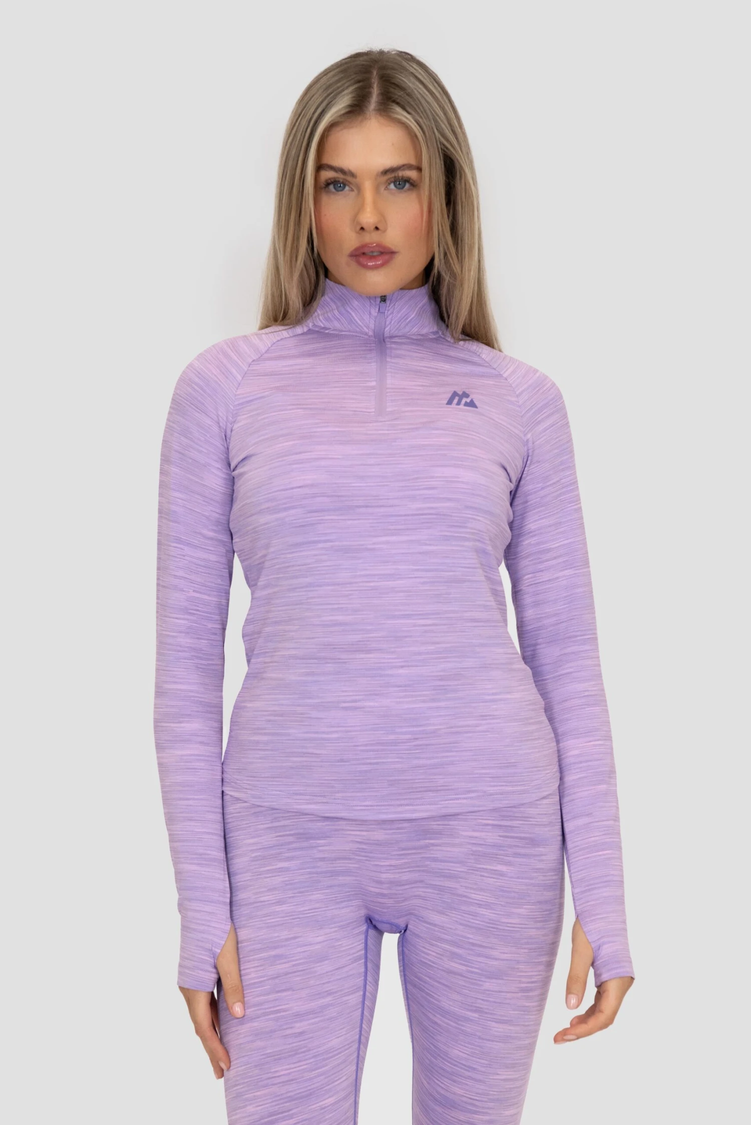 Women's Trail 1/4 Zip - Lilac Multi Women's Trail 1/4 Zip - Lilac Multi -MONTIREX CLOHTING SALE ICON LITE 1 4 ZIP LILAC BREEZE ORCHID BLOOM VIOLA Close Front v4 scaled