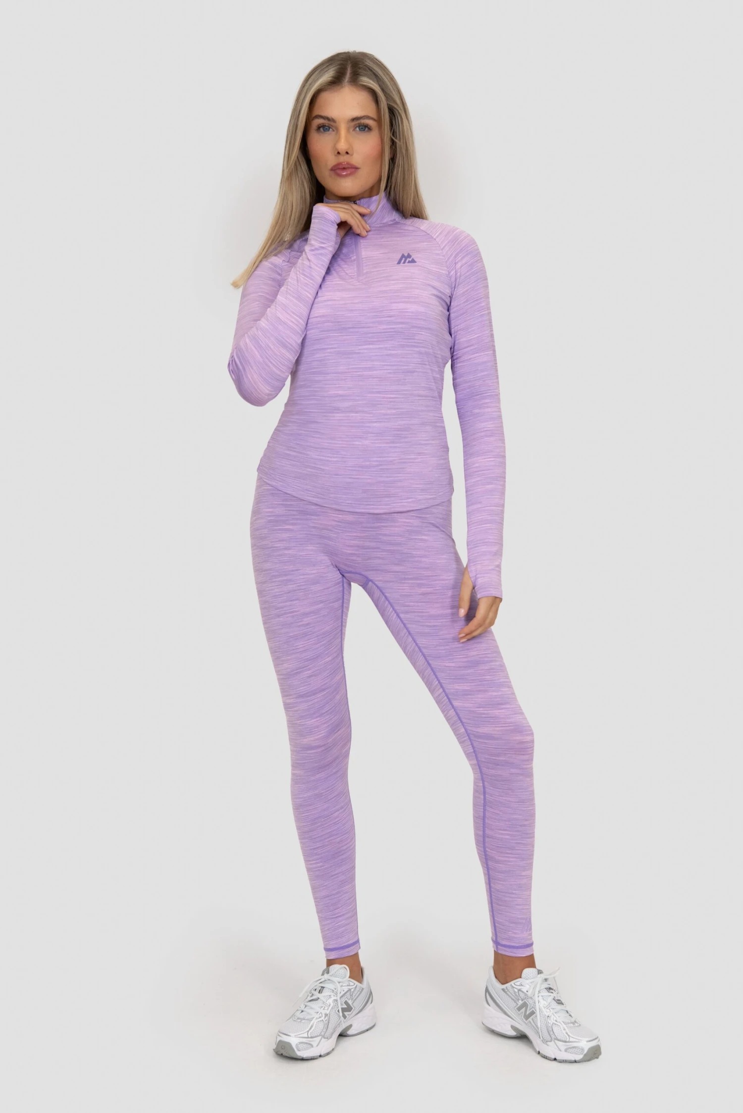 Women's Trail 1/4 Zip - Lilac Multi Women's Trail 1/4 Zip - Lilac Multi -MONTIREX CLOHTING SALE ICON LITE 1 4 ZIP LILAC BREEZE ORCHID BLOOM VIOLA Full Front v4 scaled