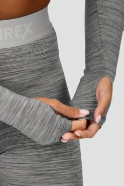 Icon Lite Long Sleeve Crop Top - Basalt/Nocturnal/Storm -MONTIREX CLOHTING SALE ICON LITE LS CROP BASALT NOCTURNAL STORM sleeve