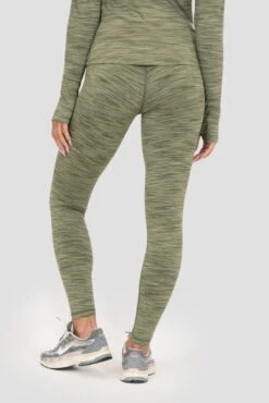 Icon Lite Legging - Khaki Multi -MONTIREX CLOHTING SALE ICON LITE LEGGING OIL GREEN FOUR LEAF CLOVER TEA Close Back