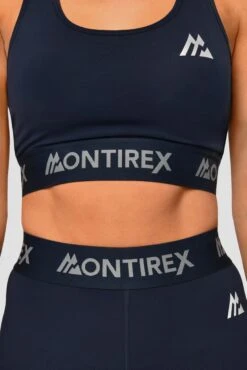 Icon Bra Top - Midnight Blue -MONTIREX CLOHTING SALE Icon Bra Top Midnight Blue Close