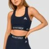 Icon Bra Top - Midnight Blue -MONTIREX CLOHTING SALE Icon Bra Top Midnight Blue Close Front 2