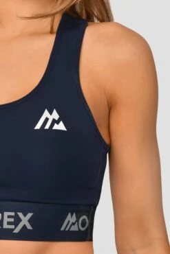 Icon Bra Top - Midnight Blue -MONTIREX CLOHTING SALE Icon Bra Top Midnight Blue Close logo