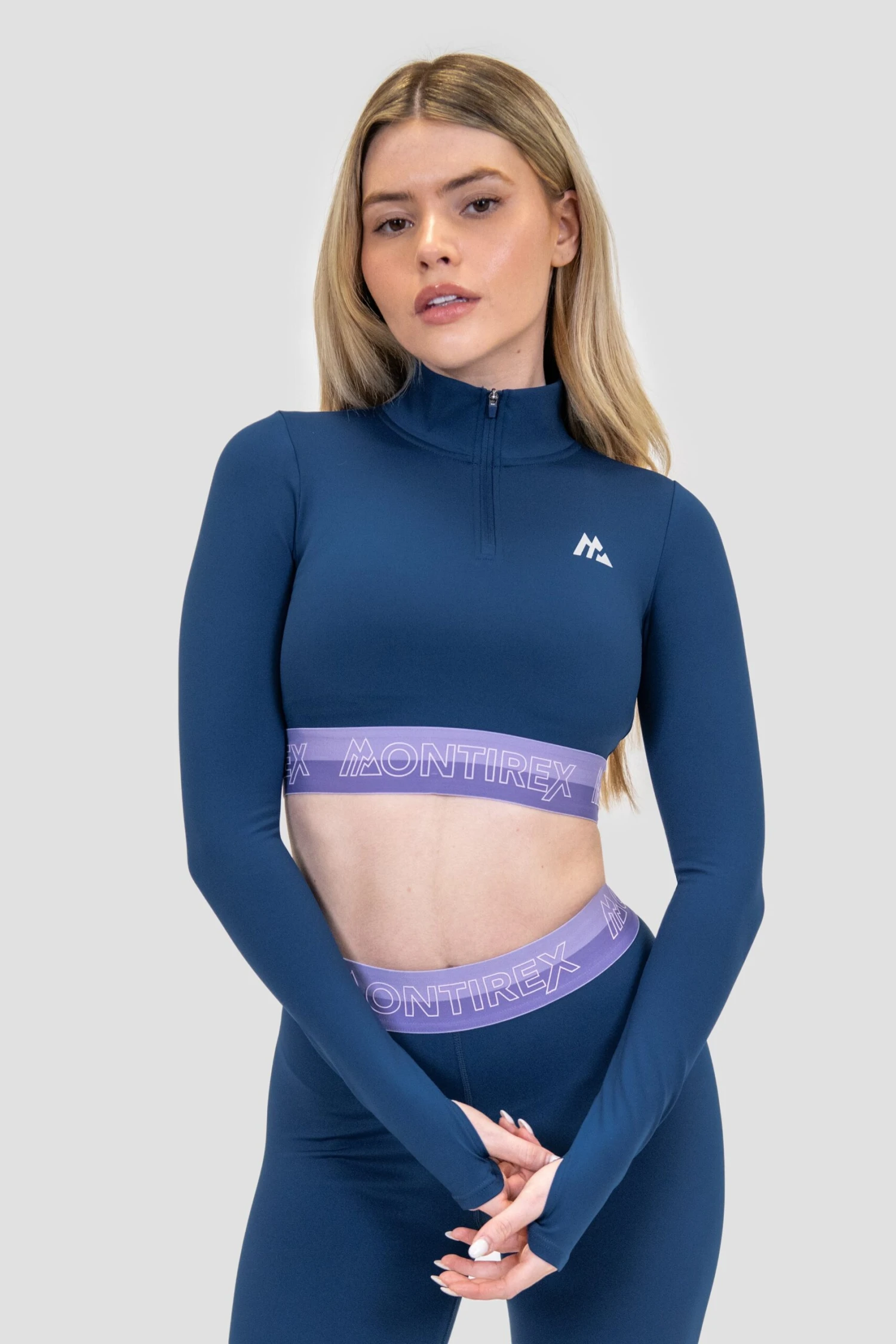 Icon Contrast 1/4 Zip - Agency/Occitania/Lavandula Icon Contrast 1/4 Zip - Agency/Occitania/Lavandula -MONTIREX CLOHTING SALE Icon Contrast 1 4 Zip Agency Occitania Lavandula close front scaled