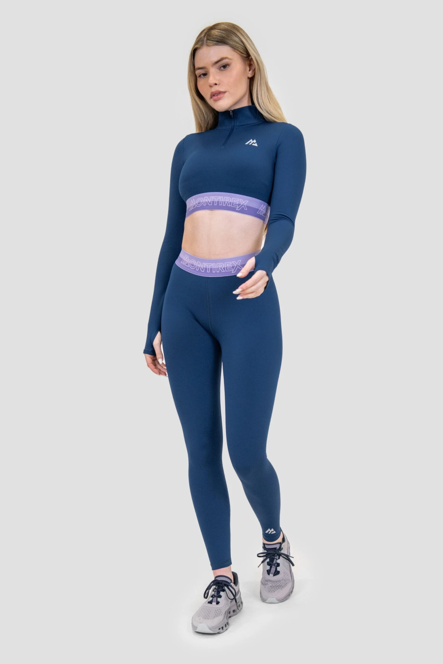 Icon Contrast 1/4 Zip - Agency/Occitania/Lavandula Icon Contrast 1/4 Zip - Agency/Occitania/Lavandula -MONTIREX CLOHTING SALE Icon Contrast 1 4 Zip Agency Occitania Lavandula full front scaled