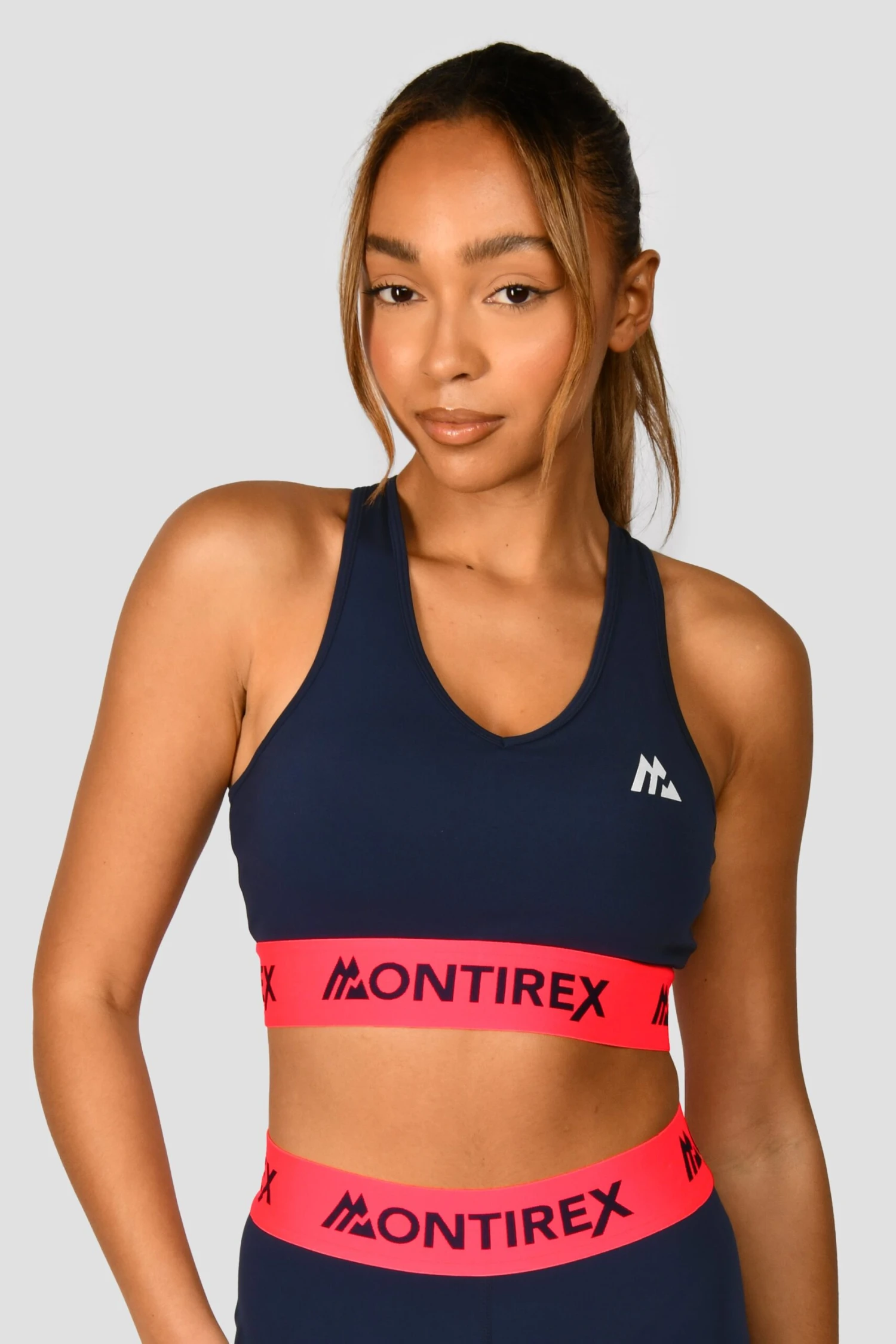 Icon Contrast Bra Top - Midnight Blue/Shocking Pink Icon Contrast Bra Top - Midnight Blue/Shocking Pink -MONTIREX CLOHTING SALE Icon Contrast Bra Top Midnight Blue Shocking Pink close front scaled
