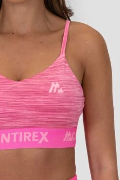 Icon Lite Bra - Pink Multi -MONTIREX CLOHTING SALE Icon Lite Bra Sugar Plum Cotton Candy Carmine Rose Pink Cosmos logo
