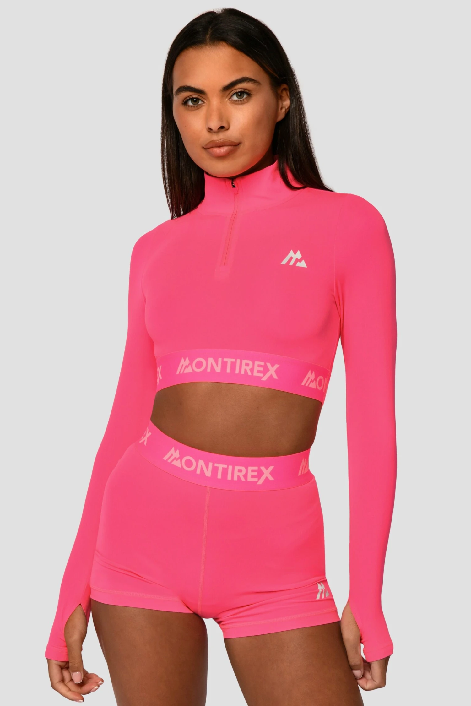 Icon 1/4 Zip - Neon Pink Icon 1/4 Zip - Neon Pink -MONTIREX CLOHTING SALE Icon1 4ZipTop NeonPink CloseFront2 scaled