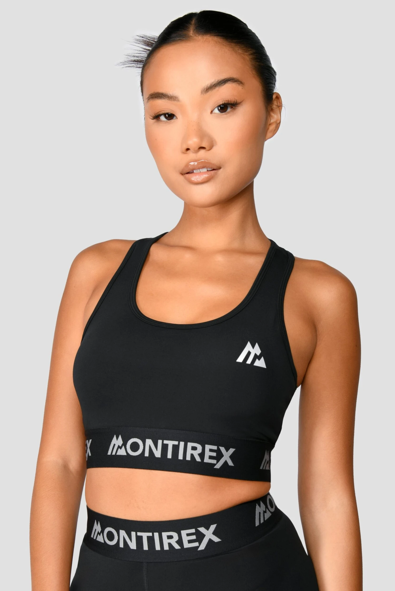 Icon Sports Bra - Black Icon Sports Bra - Black -MONTIREX CLOHTING SALE IconBraTop Black closefront scaled