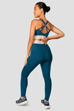 Icon Contrast Bra Top - Cruise/Apricot Cream/Moroccan Blue -MONTIREX CLOHTING SALE IconContrastBraTop Cruise ApricotCream MoroccanBlue back