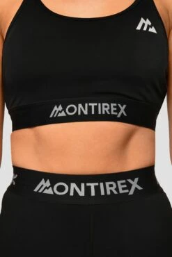 Icon Strappy Bra - Black -MONTIREX CLOHTING SALE IconStrappyTop Black Close